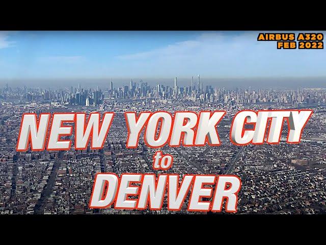 New York City to Denver - Airbus A320 - United Airlines - Full Flight Trip Report LGA DEN NYC