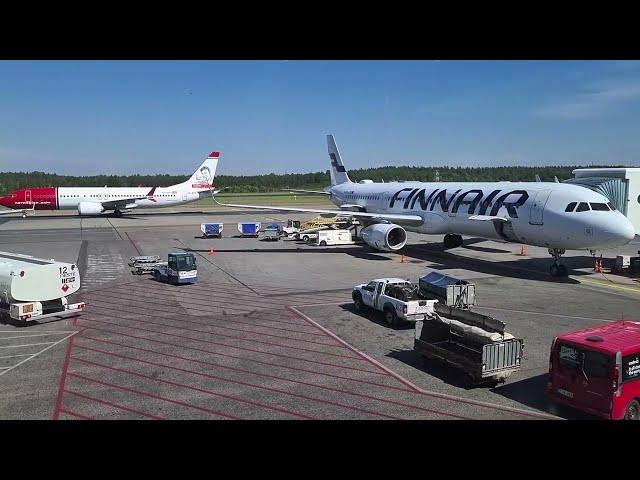 Finnair Flight from Helsinki Airport to Chania (Hania) Greece