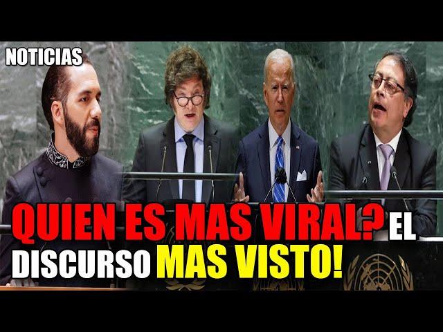  QUIEN FUE MAS VISTO Nayib Bukele o Javier Milei o Gustavo petro o Joe Biden