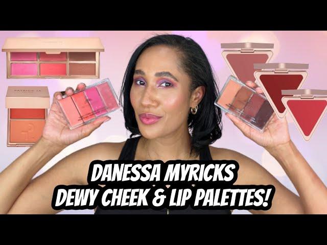 *NEW* DANESSA MYRICKS DEWY CHEEK & LIP PALETTES | LOTS of Cream Blush Comparisons!