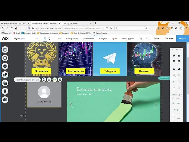 Site Jogo do Milhão - Tutorial completo para vender curso online com Wix