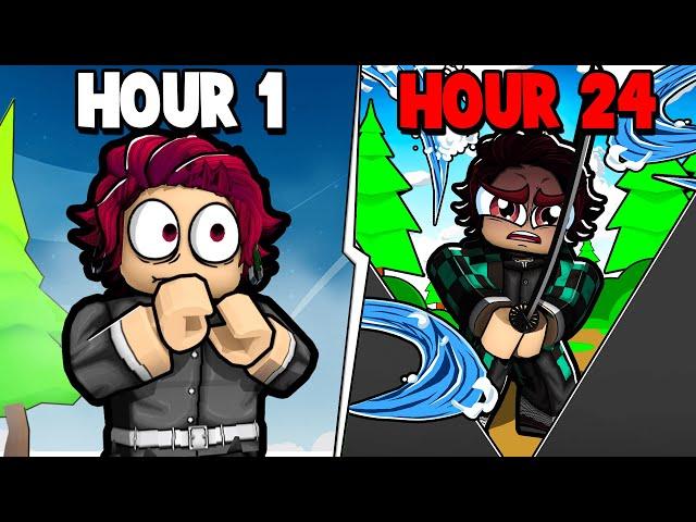 I Played DEMON SLAYER Roblox for 24 Hours Straight!