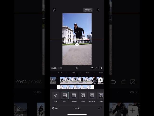 jumping over a building video effect for your Instagram reels with your phone  #video #effect #jump