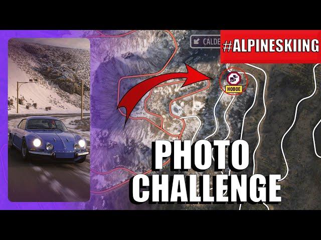 Forza Horizon 5 Photo Challenge #ALPINESKIING - Switchbacks Speed Zone Location (Winter Season 4)