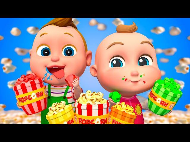 Yummy Colorful Popcorn Stand | Rainbow Popcorn Song | Super Sumo Nursery Rhymes & Kids Songs