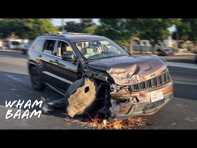 BAD DRIVER FLIPS JEEP IN SHOCKING CRASH | DASHCAM STORIES 126