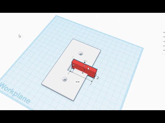 Tinkercad 2024 Custom Switchplate