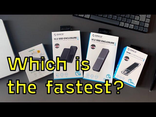 I tested 4 SSD enclosures so you don't have to