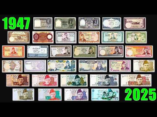 History of Pakistani Currency Notes from 1947 to 2023