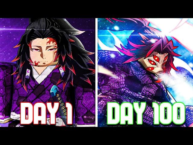 Spending 100 Days as KOKUSHIBO in Demonfall.. - Roblox