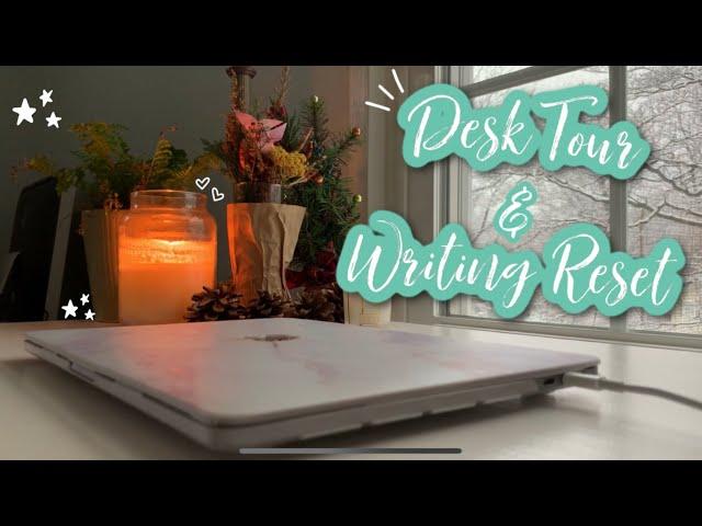 MY WRITING SPACE || writing desk tour + resetting my office from work to writing