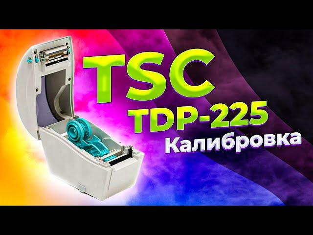 TSC TDP-225: калибровка термопринтера этикеток | Настройка печати