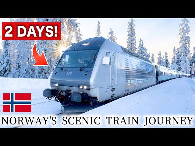 2 DAYS on Norway's Most Beautiful Snowy Train (Oslo→Bergen) | Bergen Railway & Flåm Railway