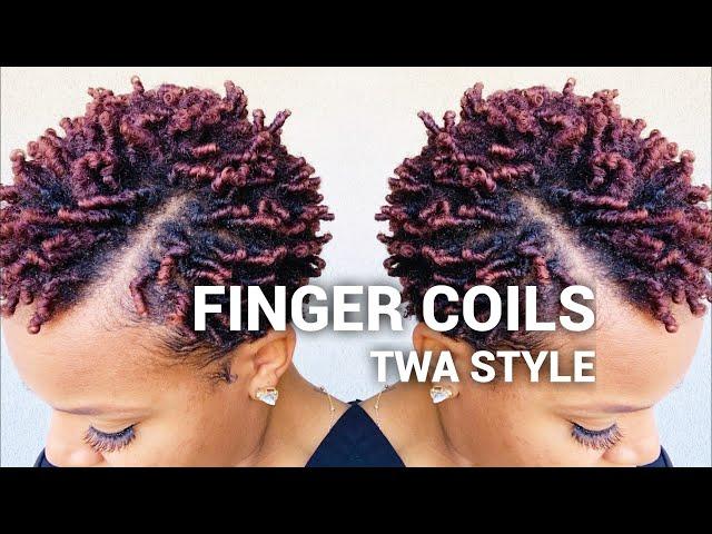 Finger Coils on SHORT HAIR