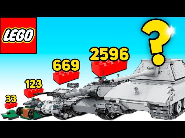 LEGO Tanks in Different Scales - Comparison