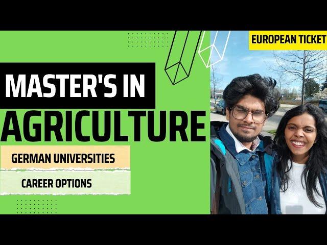 AGRICULTURAL MASTERS IN GERMANY | UNIVERSITIES AND OPPORTUNITIES| FREE EDUCATION| CAREERS IN AGRI