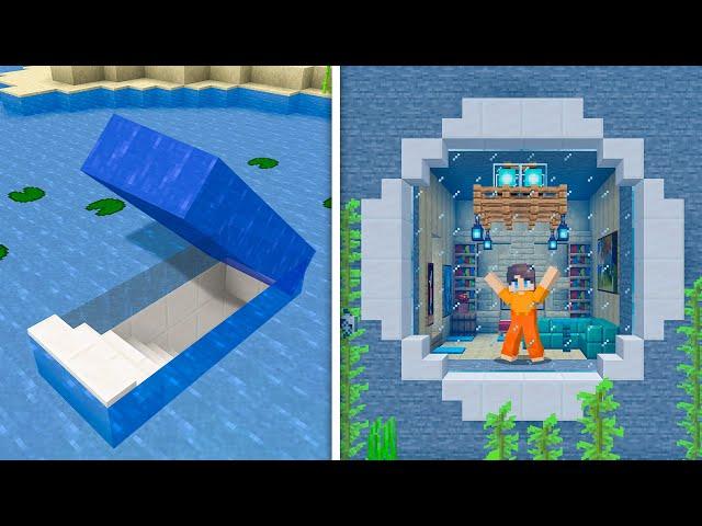 How To Build A Modern Underwater Secret Base in Minecraft