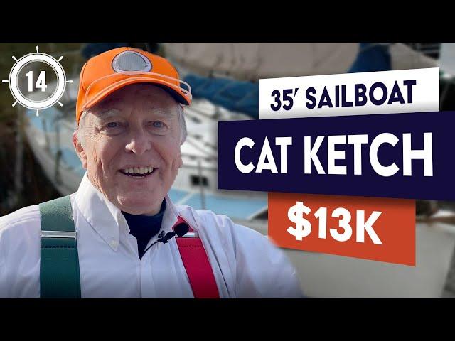 $12,900 - Bluewater Sailboat for Sale - a 35' Freedom Cat Ketch - Needs some TLC!! - EP 14 {{SOLD}}