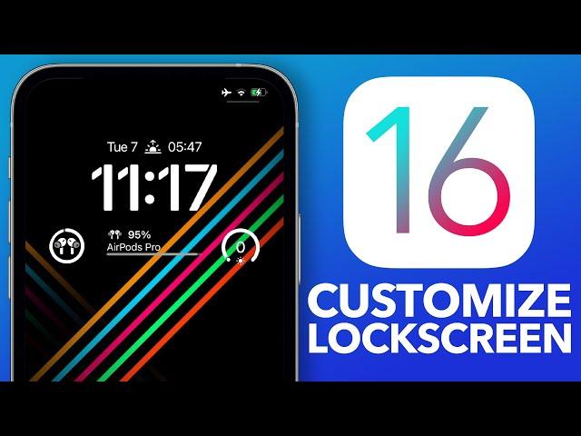 iOS 16 - How To CUSTOMIZE The New Lock Screen !