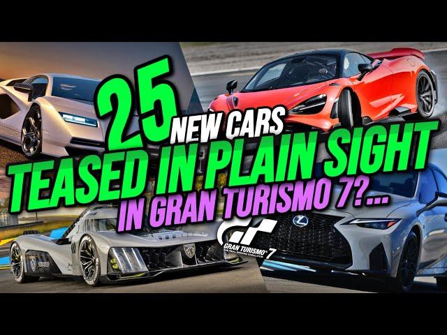 25 New Cars Hidden in Plain Sight Within GT7? | Including one which has just arrived!