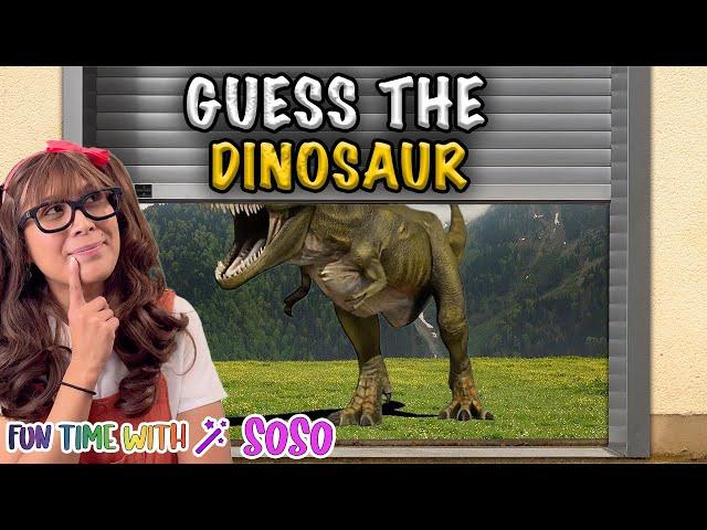 Guess the Dinosaur!  Fun Dino Quiz for Kids | Guess the Dinosaur with Soso!