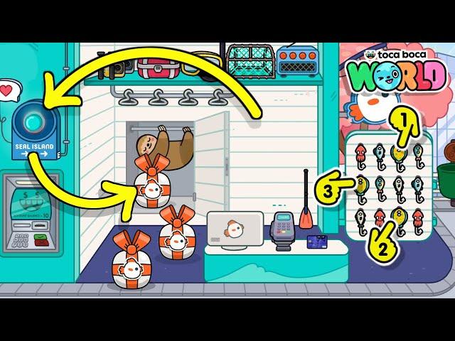 ALL FREE SECRET SLOTH AND GIFTS IN TOCA BOCA // TOCA BOCA WORLD // HAPPY TOCA