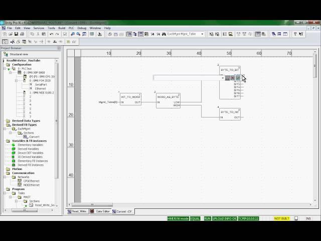 Unity Pro - Derived Function Block for Communication Read_Var and Write_Var