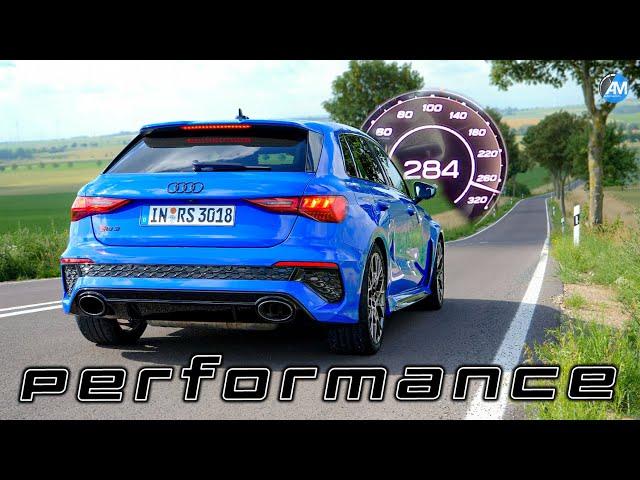 Audi RS3 performance (407hp) | 0-284 km/h acceleration| by Automann in 4K