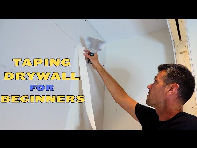 Taping Drywall for Beginners Day 1