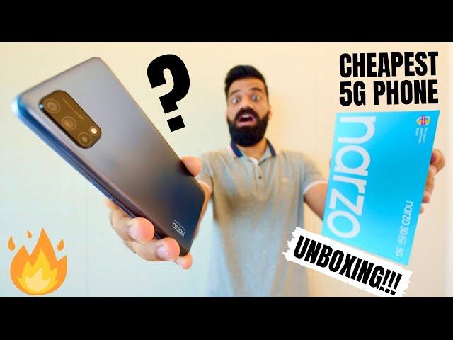 India's Cheapest 5G Smartphone!!! Realme NARZO 30 Pro 5G Unboxing & First Look