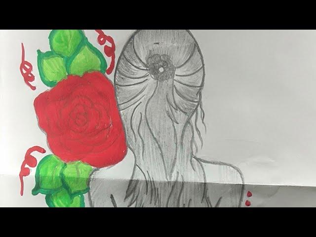 # shorts girl drawing video .