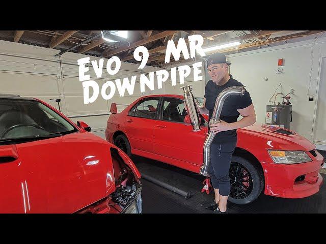Evo 9 MR Downpipe & Test Pipe INSTALL!!