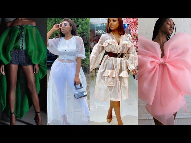 50 different outfit styles you can make with Organza materials 2022.