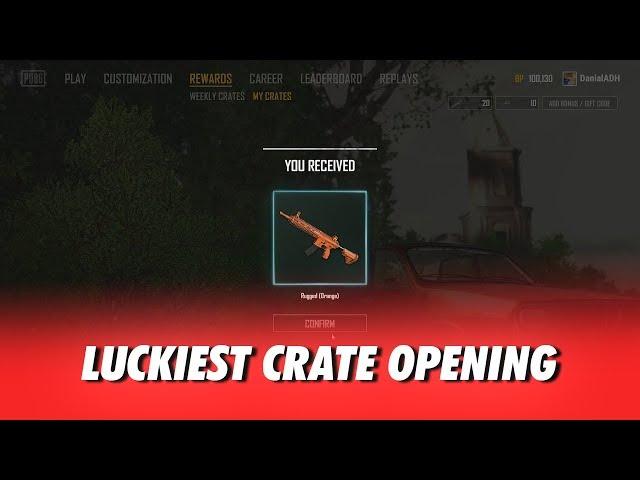 LUCKIEST 10 TRIUMPH CRATE OPENING PUBG