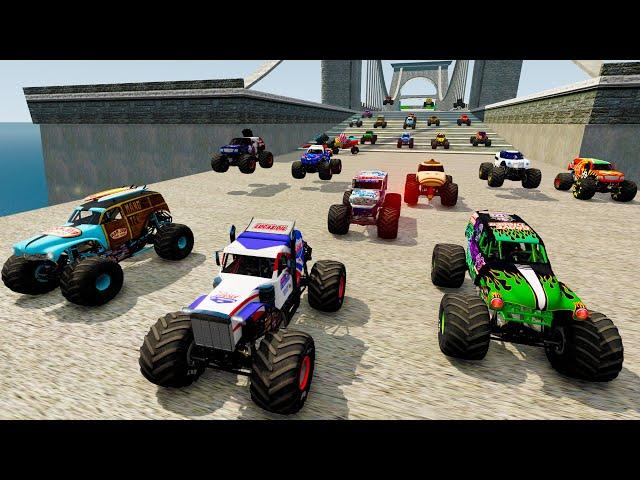 Lucas Stabilizer Monster Jam, Grave Digger, El Toro Loco Insane Racing with BeamNG