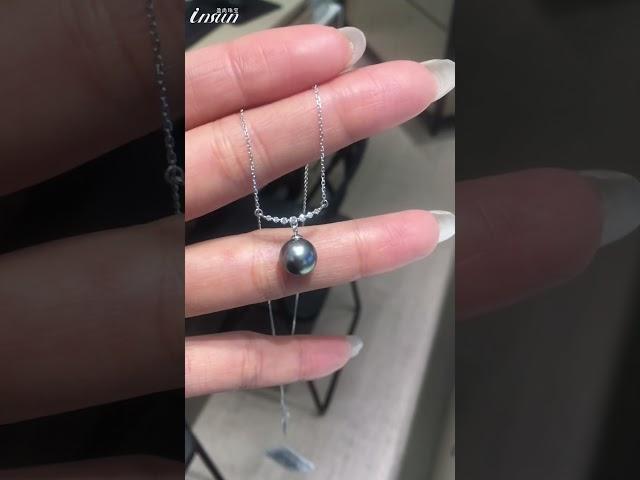 黑珍珠项链 #jewelry #pearl #necklace #Black Pearl #Natural Pearls #Saltwater Pearl