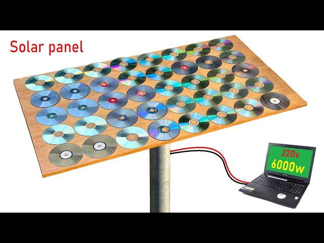 I turn CD/DVD into a solar panel