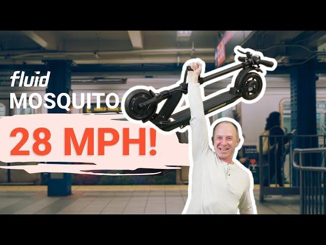 NEW Ultraportable Scooter Goes 28 mph! - Fluid Mosquito Review