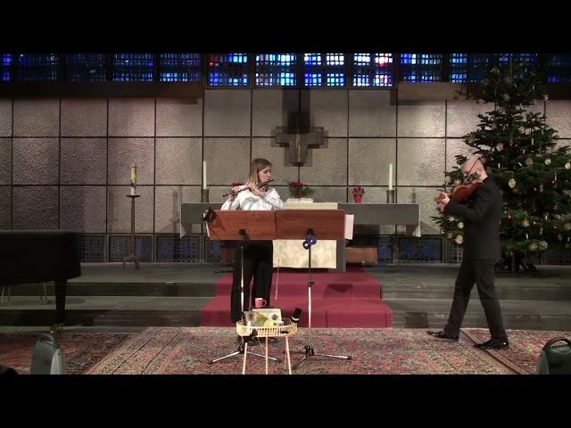 DeUz Duo, Julia Schmidt (flute) & Sancar Sapaev (violin): music by C. P. E. Bach & V. Kaunzner