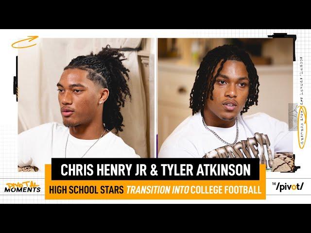 Chris Henry Jr & Tyler Atkinson High School football stars transition into college & NIL |The Pivot