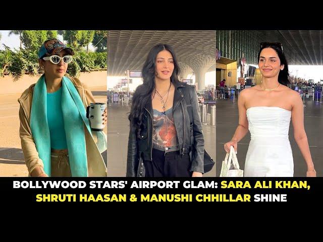 Bollywood Celebrities Spotted At The Airport From Sara Ali Khan To Manushi Chhillar! | Koimoi