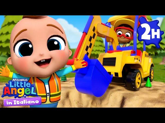 Che Bello Costruire Insieme | Little Angel Italiano | Cartoni Animati con Gianni Piccino