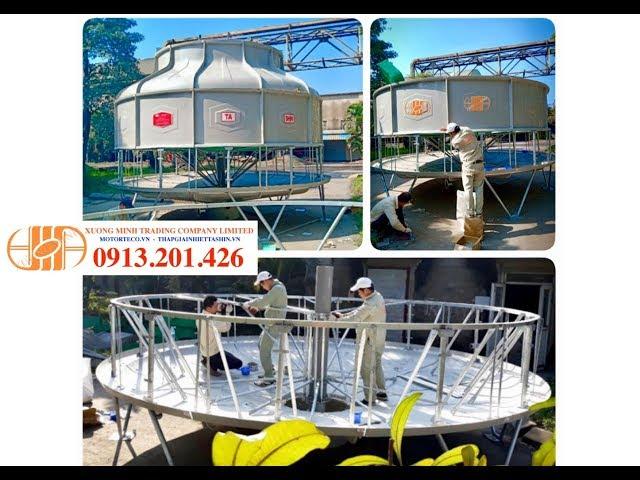 Tháp giải nhiệt 400rt, tháp giải nhiệt nước tashin 400rt, cooling tower 400