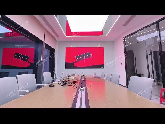 OneDisplay COB small pitch LED screen installation effect video