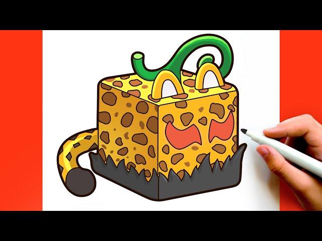 How to Draw LEOPARD Fruit | Blox Fruits | Step by Step