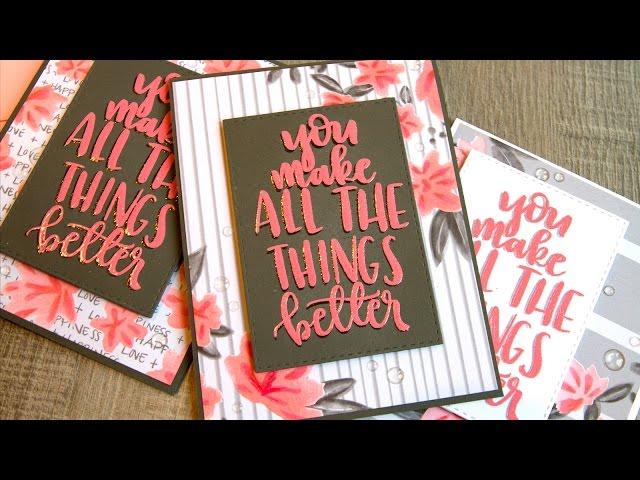 Faux Shadow Embossing