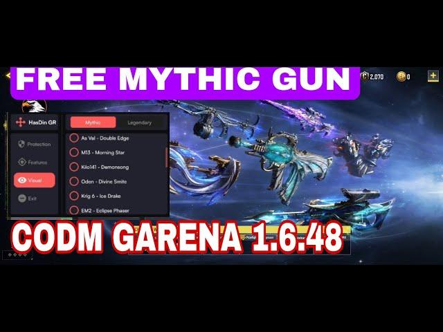 Paano Gamitin ang hassdinz injector skin mythic gun sa codm Garena 1.6.48 no root required