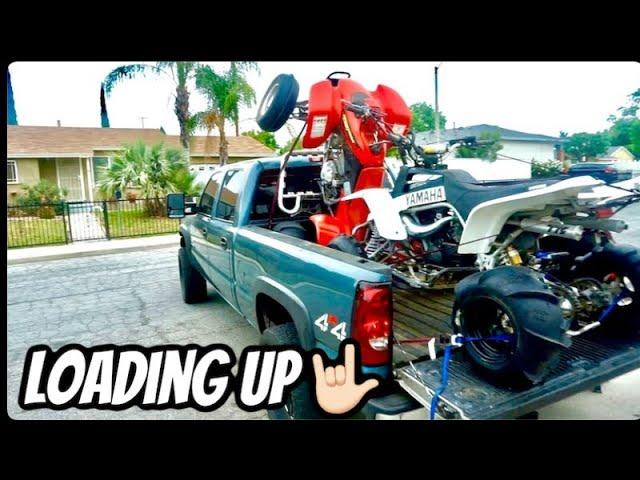 HOW TO LOAD 2 ATV's IN A TRUCK! (BANSHEE and HONDA) / Cantamar Arenales Memorial Day weekend 5/31/21