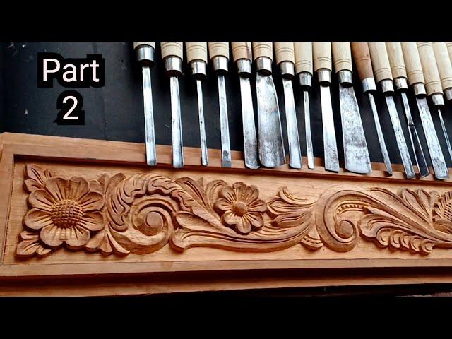 How to use wood carving chisels || UP wood art