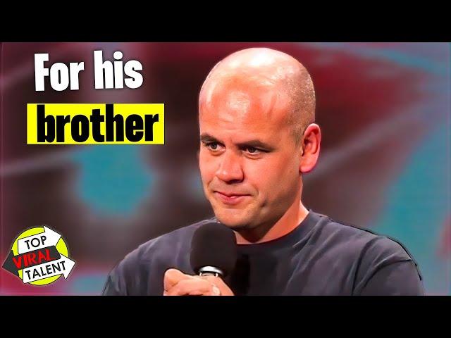 He Sang In Front of The Judges in Memory of His Late Brother!